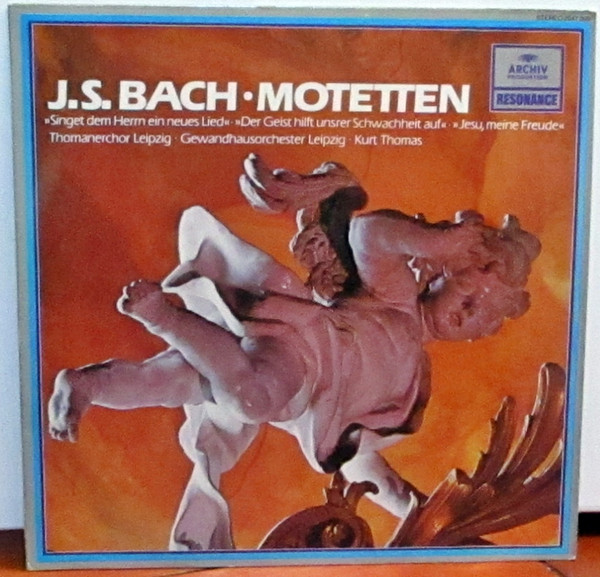 Cover J.S. Bach* - Thomanerchor Leipzig* • Gewandhausorchester Leipzig • Kurt Thomas - Motetten (LP, Album, RE) Schallplatten Ankauf