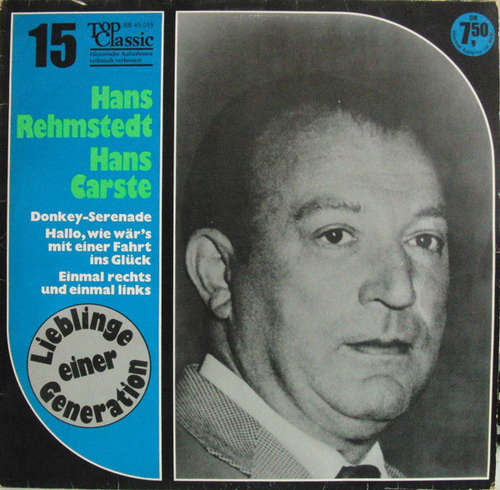 Cover Hans Rehmstedt / Hans Carste - Hans Rehmstedt · Hans Carste (LP, Comp) Schallplatten Ankauf