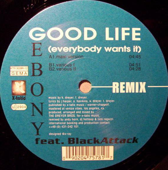 Cover Ebony (13) Feat. Black Attack (2) - Good Life (Everybody Wants It) (Remix) (12) Schallplatten Ankauf