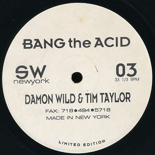 Cover Damon Wild & Tim Taylor - Bang The Acid (12, S/Sided, Ltd) Schallplatten Ankauf