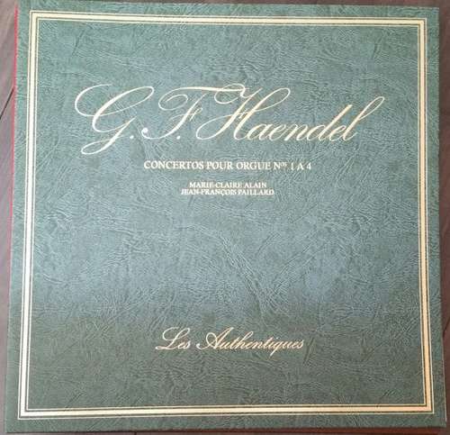 Cover Georg Friedrich Händel, Marie-Claire Alain, Orchestre De Chambre Jean-François Paillard, Jean-François Paillard - Concertos pour Orgue No 1 a 4 (LP) Schallplatten Ankauf
