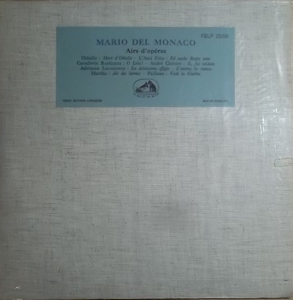 Cover Mario del Monaco - Airs d'Operas (10, Mono) Schallplatten Ankauf