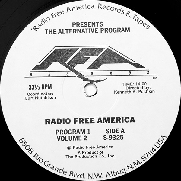 Bild Various - The Alternative Program - Radio Free America - Program 1 Volume 2 (LP, Comp, P/Unofficial) Schallplatten Ankauf