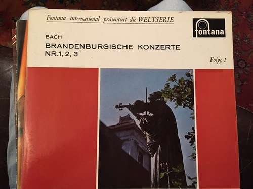 Cover Bach* - Basler Kammerorchester, Paul Sacher - Brandenburgische Konzerte Nr.1,2,3 (LP, Mono) Schallplatten Ankauf