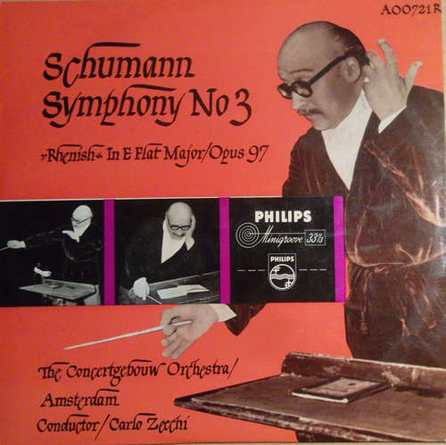 Cover Schumann*, The Concertgebouw Orchestra / Amsterdam* , Conductor Carlo Zecchi - Symphony No. 3 (10, Mono) Schallplatten Ankauf