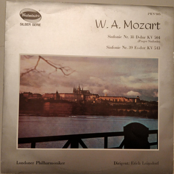 Cover Mozart* / Londoner Philharmoniker* / Erich Leinsdorf - Sinfonie Nr. 38 D-Dur (Prager Sinfonie) / Sinfonie Nr. 39 Es-Dur (LP) Schallplatten Ankauf