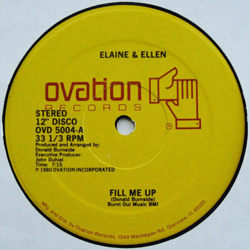 Cover Elaine & Ellen* - Fill Me Up / You Made Me Do It Again (12) Schallplatten Ankauf