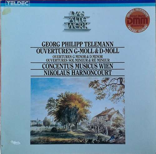 Cover Georg Philipp Telemann - Concentus Musicus Wien, Nikolaus Harnoncourt - Ouvertüren G-Moll & D-Moll (LP) Schallplatten Ankauf