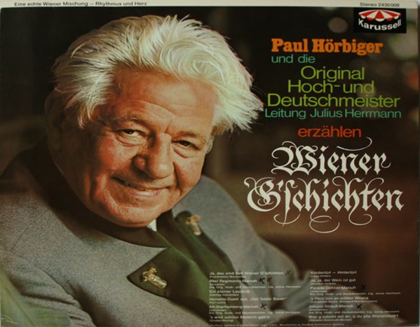 Cover Paul Hörbiger, Die Original Hoch- Und Deutschmeister - Wiener G'schichten (LP) Schallplatten Ankauf