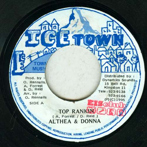 Cover Althea & Donna / Krush Ice Krew - Top Rankin (7) Schallplatten Ankauf