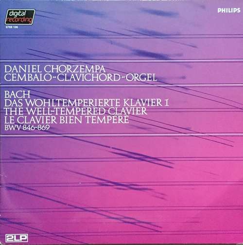 Cover Bach*, Daniel Chorzempa - Das Wohltemperierte Klavier 1, The Well-Tempered Clavier, Le Clavier bien tempere, BWV 846-869 (2xLP, Album) Schallplatten Ankauf