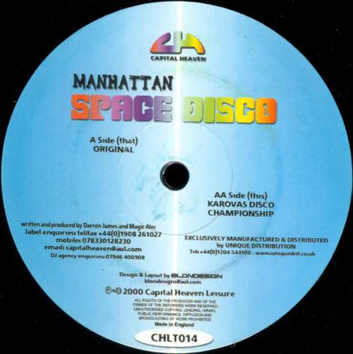 Cover Manhattan - Space Disco (12) Schallplatten Ankauf