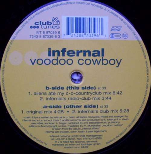 Cover Infernal - Voodoo Cowboy (12) Schallplatten Ankauf