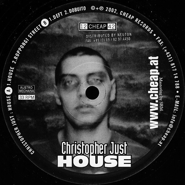 Cover Christopher Just - House (12) Schallplatten Ankauf