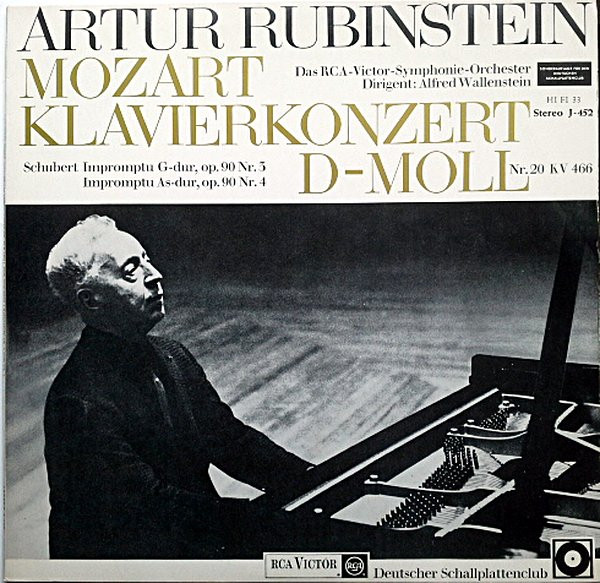 Cover Mozart*, Schubert*, Rubinstein*, Wallenstein* - Klavierkonzert No.20 D-Moll Kv 466 / Impromtu Nr.3 Und Nr.4 (LP, Comp, S/Edition) Schallplatten Ankauf