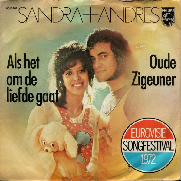 Bild Sandra + Andres* - Als Het Om De Liefde Gaat / Oude Zigeuner (7, Single, Blu) Schallplatten Ankauf