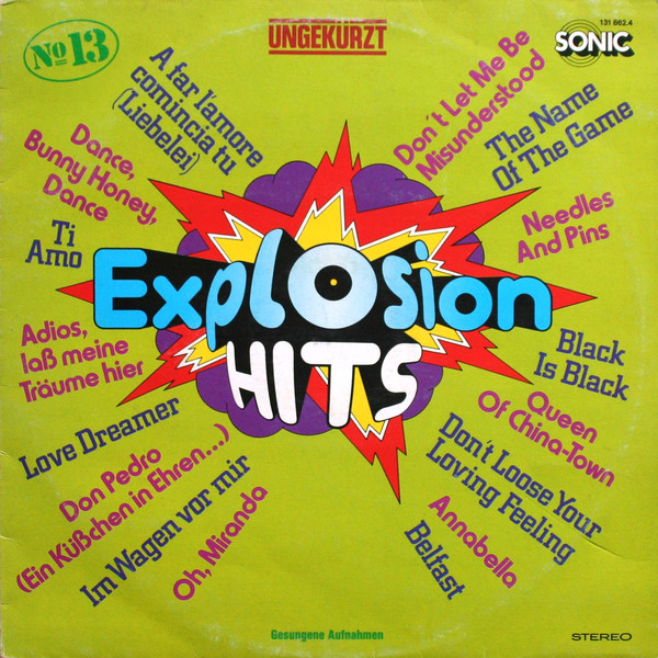 Cover The Hiltonaires, Orchester Udo Reichel - Explosion Hits № 13 (LP, Comp) Schallplatten Ankauf