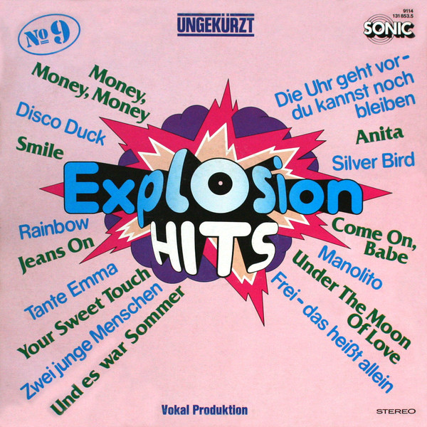 Cover The Hiltonaires, Orchester Udo Reichel - Explosion Hits № 9 (LP) Schallplatten Ankauf