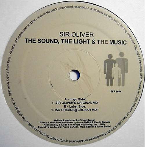 Cover Sir Oliver - The Sound, The Light & The Music (12) Schallplatten Ankauf