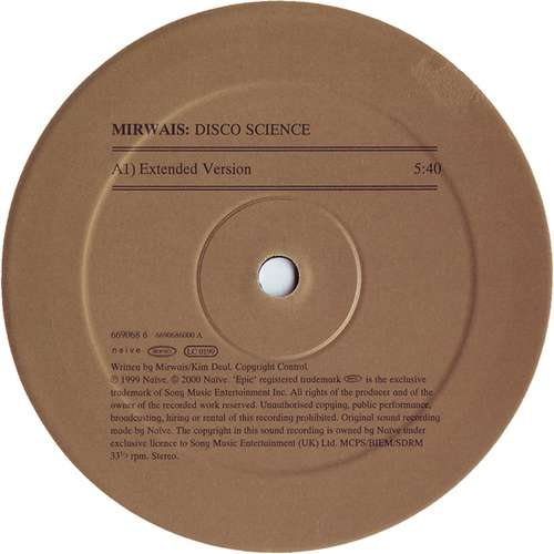 Cover Mirwais - Disco Science (12) Schallplatten Ankauf