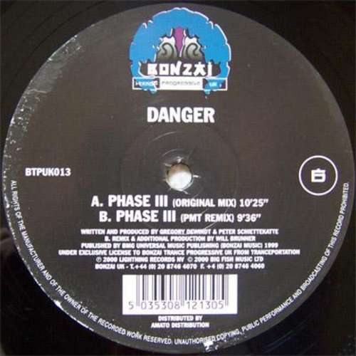 Cover Danger - Phase III (12) Schallplatten Ankauf
