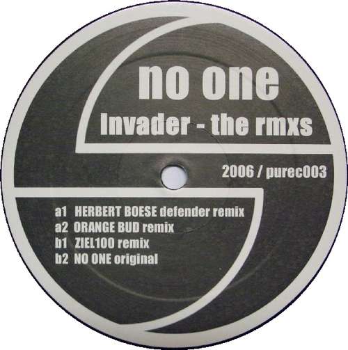 Cover No One (2) - Invader - The Rmxs (12) Schallplatten Ankauf