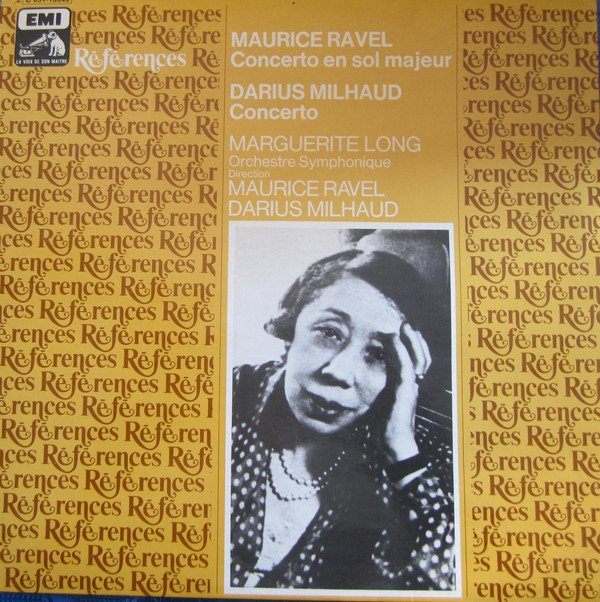 Cover Marguerite Long - Maurice Ravel, Darius Milhaud - Concerto En Sol Majeur /Concerto  (LP, Comp, Mono) Schallplatten Ankauf