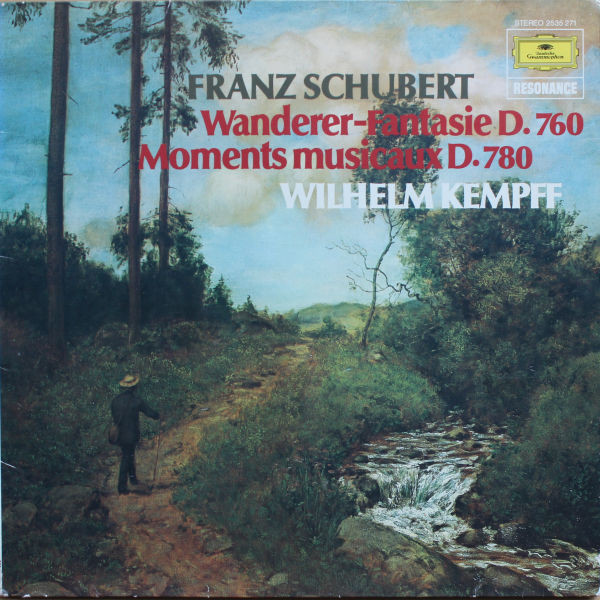 Cover Franz Schubert, Wilhelm Kempff - Wanderer-Fantasie D.760 / Moments Musicaux D.780 (LP, RE) Schallplatten Ankauf