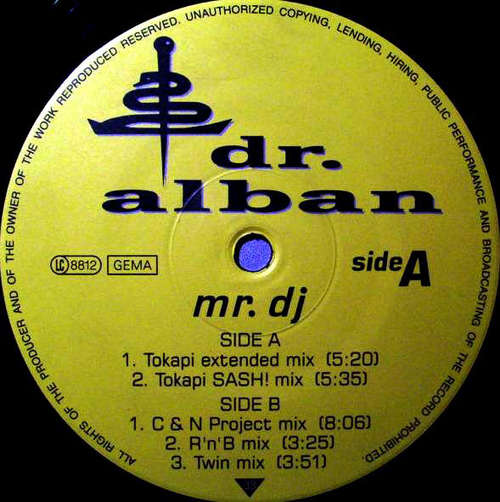Cover Dr. Alban - Mr. DJ (12, Maxi) Schallplatten Ankauf