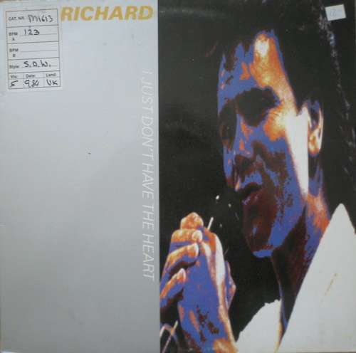 Cover Cliff Richard - I Just Don't Have The Heart (12) Schallplatten Ankauf