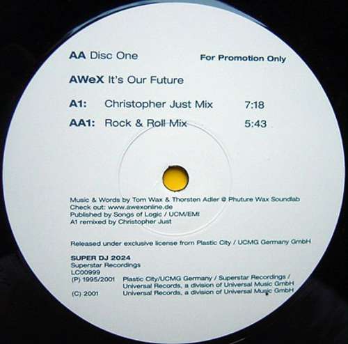 Cover AWeX - It's Our Future (12, Promo, Dis) Schallplatten Ankauf