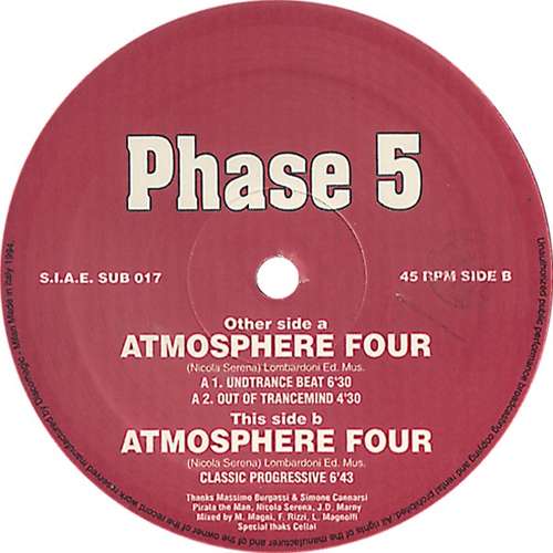 Cover Atmosphere Four Schallplatten Ankauf