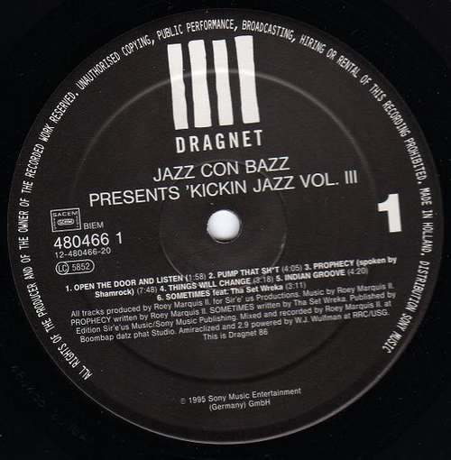 Cover Jazz Con Bazz - Kickin Jazz Vol. III (LP, Album) Schallplatten Ankauf