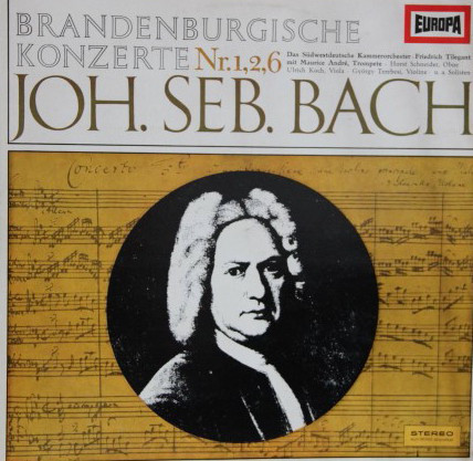 Cover Johann Sebastian Bach - Brandenburgische Konzerte Nr. 1,2,6 (LP) Schallplatten Ankauf