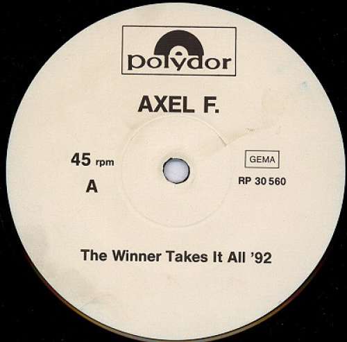 Cover Axel F. - The Winner Takes It All '92 (12, Promo) Schallplatten Ankauf