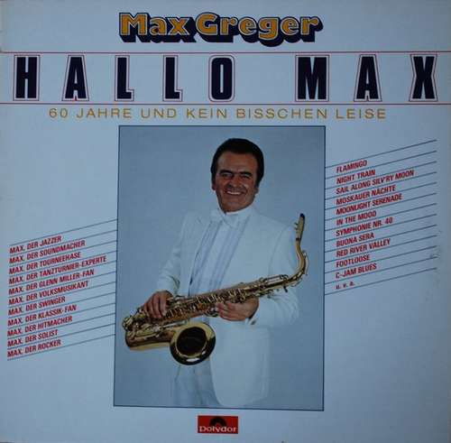 Cover Max Greger - Hallo Max (LP, Comp, Gat) Schallplatten Ankauf