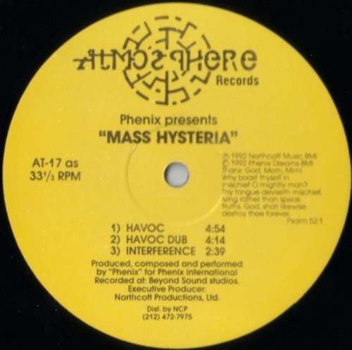 Cover Mass Hysteria Schallplatten Ankauf