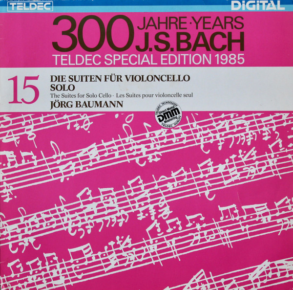 Cover J.S. Bach* - Jörg Baumann - Die Suiten Für Violoncello Solo (2xLP) Schallplatten Ankauf