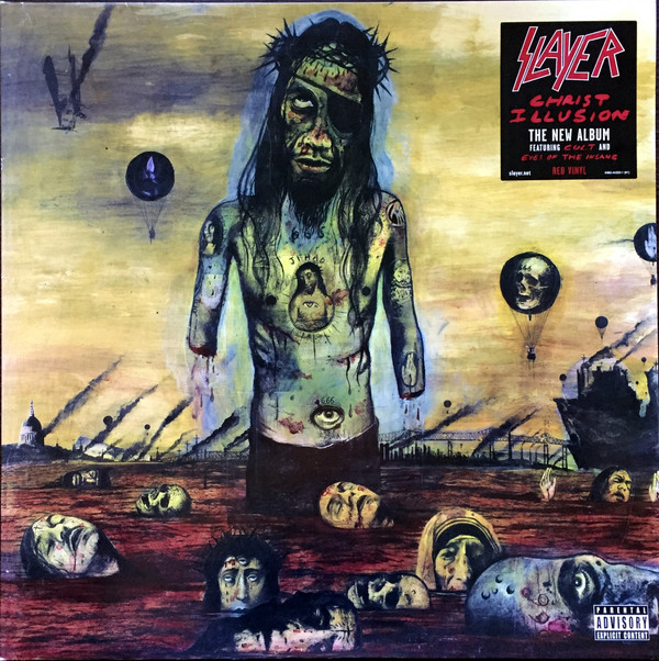 Cover Slayer - Christ Illusion (LP, Album, Red) Schallplatten Ankauf