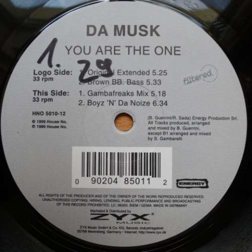 Cover Da Musk - You Are The One (12) Schallplatten Ankauf