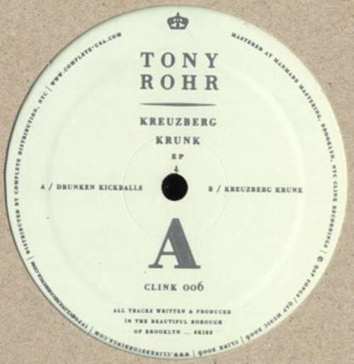 Cover Tony Rohr - Kreuzberg Krunk EP (12, EP) Schallplatten Ankauf
