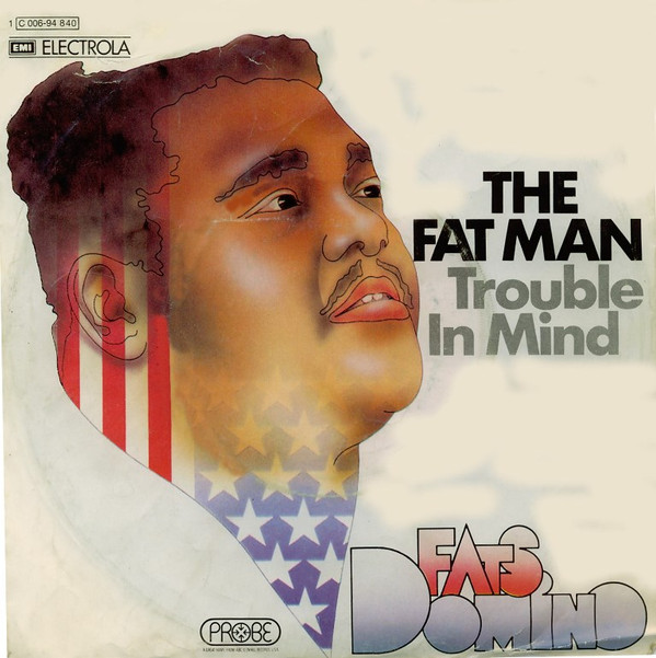 Cover Fats Domino - The Fat Man / Trouble In Mind (7, Single) Schallplatten Ankauf