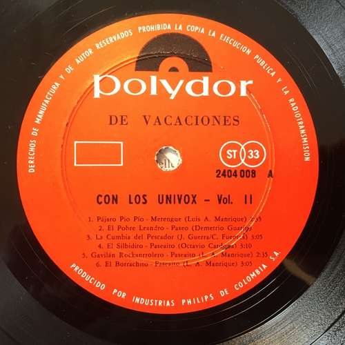 Bild Los Univox - De Vacaciones con ... (LP) Schallplatten Ankauf