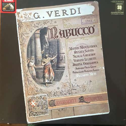 Cover Giuseppe Verdi, Riccardo Muti - Nabucco (3xLP, Quad + Box) Schallplatten Ankauf