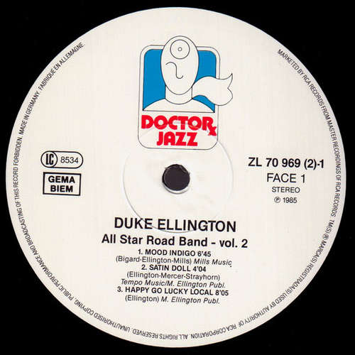 Cover Duke Ellington - All Star Road Band Volume 2 (2xLP) Schallplatten Ankauf