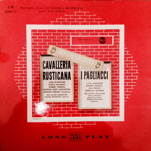 Cover Various - Highlights From Cavalleria Rusticana And I Pagliacci (LP, Mono) Schallplatten Ankauf