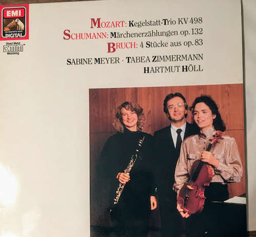 Bild Mozart* / Schumann* / Bruch* - Sabine Meyer • Tabea Zimmermann • Hartmut Höll - Kegelstatt-Trio KV 498 / Märchenerzählungen Op. 132 / 4 Stücke Aus Op. 83 (LP) Schallplatten Ankauf