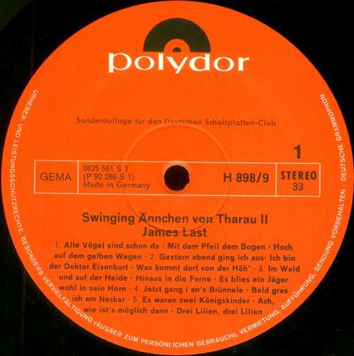 Cover James Last - Swinging Ännchen Von Tharau 2 (LP, Club, Mixed) Schallplatten Ankauf