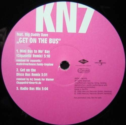 Cover KN7 - Get On The Bus (12, Promo) Schallplatten Ankauf