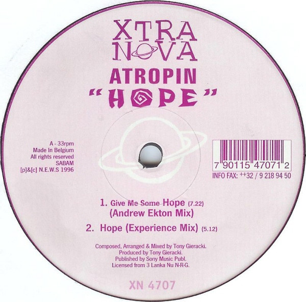 Cover Atropin - Hope (12) Schallplatten Ankauf